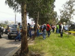 Peritos del IJCF levantaron en la escena del crimen al menos siete casquillos de bala.  /