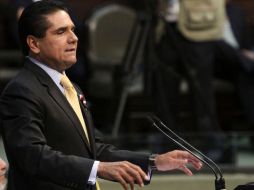 Silvano Aureoles dice que el PRD buscará impulsar un Estado social y democrático de derecho. NTX  /