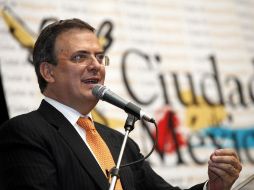 Marcelo Ebrard estará al frente de esta red hasta 2016 año en que la ONU celebrará la Cumbre Hábitat III. ARCHIVO  /