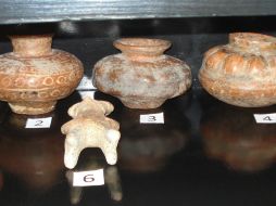 Correspondientes a la Tradición Tumbas de Tiro, un conjunto de 19 piezas prehispánicas fueron devueltas. NTX  /