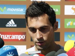 Arbeola defiende a su compañero y dice que que todo el mundo tiene derecho a estar triste. EFE  /