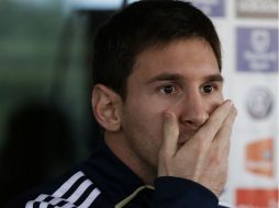 Messi reclamó a los periodistas por qué cuando Cristiano dice algo le preguntan al respecto a él. AP  /