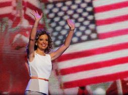 La presidenta del CND, Debbie Wasserman Schultz, dio tres mazazos para iniciar la convención. AFP  /