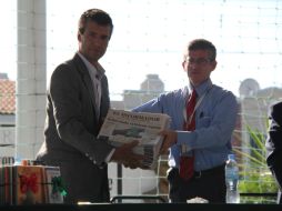 Entrega del periódico.  /