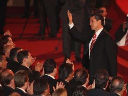 Peña Nieto acudió a Toluca para el primer informe del gobernador del Estado de México. EL UNIVERSAL  /