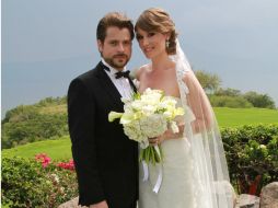 La feliz pareja. Eduardo Reyes y Cristal Padilla.  /