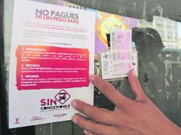 La FEU comenzó a recopilar datos de choferes que violan la tarifa de seis pesos a través de sus cuentas en las redes sociales.  /