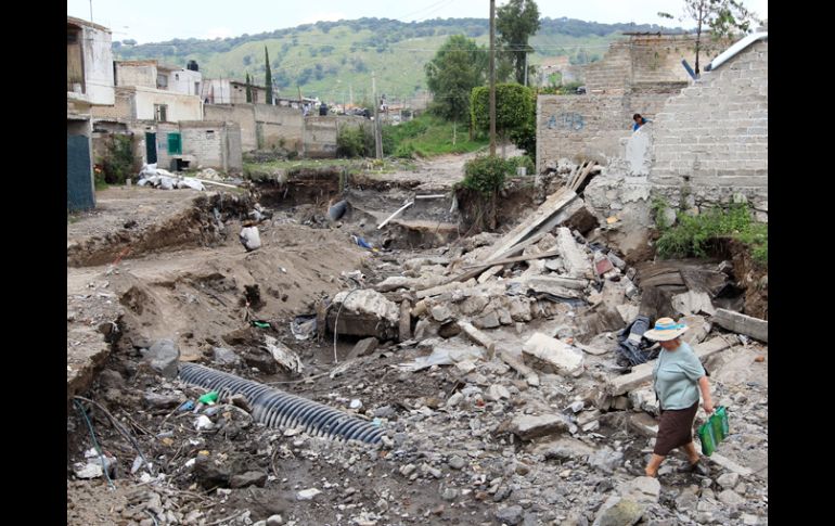 En Jalisco, el temporal ha dejado 10 municipios afectados por las inundaciones.  /