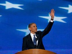 Barack Obama aceptó formalmente la candidatura del Partido Demócrata para aspirar a la reelección. REUTERS  /