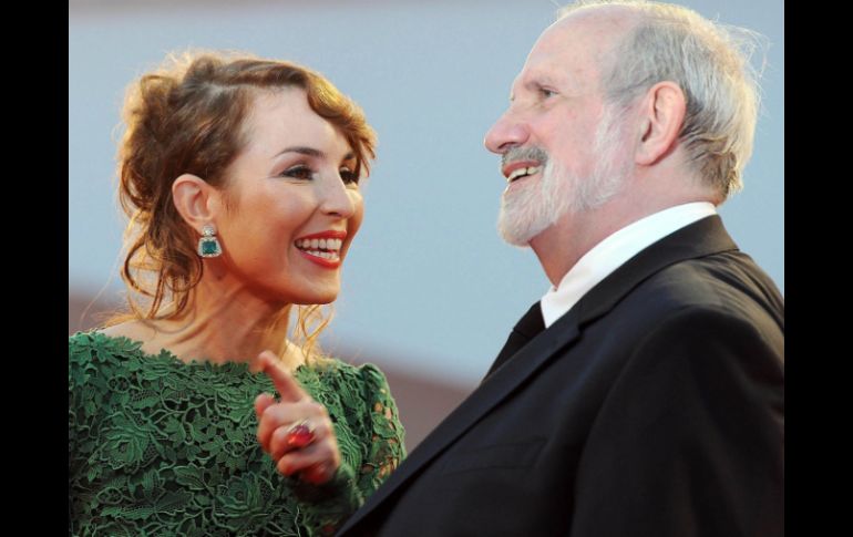 Noomi Rapace y Brian de Palma, en el último día de competencia de La Mostra. EFE  /