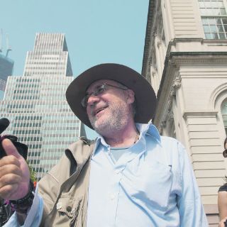 La Caravana por la Paz toma las calles de Wall Street