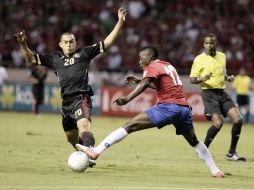 La selección costarricense fue rival digno para el Tri. EFE  /