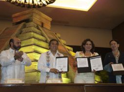 El director de la Comisión Nacional de Tribunales Superiores de Justicia, Baruch Delgado Carbajal (I-C). NTX  /