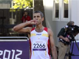 El atleta paralímpico español Alberto Suárez se proclamó campeón paralímpico de maratón. EFE  /