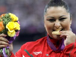 Una de las mejores actuaciones fue la de la mexicana Ángeles Ortiz; en lanzamiento de bala impuso marca paralímpica y mundial. NTX  /