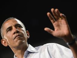 El Presidente de EU, Barack Obama, habla a sus seguidores durante un evento de campaña en West Palm Beach, Florida. EFE  /