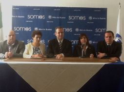 Rueda de prensa de los diputados federales del PAN por Jalisco.  /