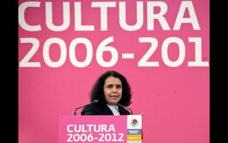 La titular de Conaculta, Consuelo Sáizar, en la entrega de informe de labores de la institución que lidera. EL UNIVERSAL  /