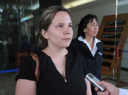 Patricia de la Peña, hija del fallecido escritor. NTX  /