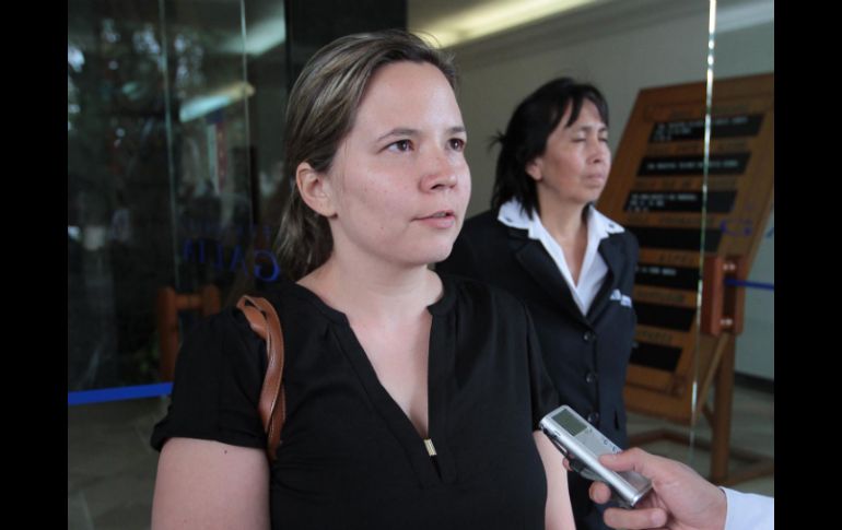 Patricia de la Peña, hija del fallecido escritor. NTX  /