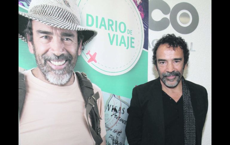 Damián Alcázar; las grabaciones de su nuevo programa lo llevaron a nueve países. EL UNIVERSAL  /