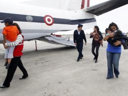 Las Fuerzas Armadas peruanas rescataron el último domingo a tres niños que estaban en un campamento de Sendero Luminoso. EFE  /