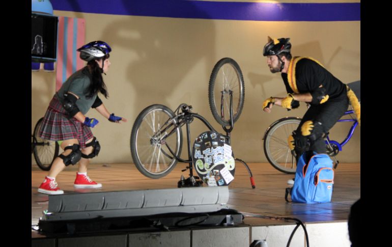 La obra que estrenó en las instalaciones de la universidad Guadalajara Lamar.  /