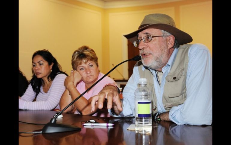Javier Sicilia habla hoy junto a madres víctimas del narcotráfico. Hoy concluye un recorrido de más de 10 mil kilómetros en EU. EFE  /