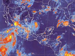Imagen de la tormenta tropical ''Kristy'', la cual se formó frente al Pacífico mexicano. NOTIMEX  /
