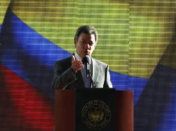 El presidente colombiano Juan Manuel Santos descartó indultar o dar amnistía a los integrantes de las FARC. AP  /