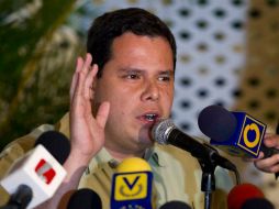 Juan Carlos Caldera habla en conferencia de prensa tras acusaciones de corrupción. REUTERS  /