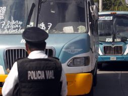 La suspensión temporal al aumento del transporte público inicio el 31 de agosto. ARCHIVO  /