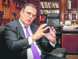 Se apunta. Marcelo Ebrard anunció que en enero arrancará su carrera a Los Pinos. EL UNIVERSAL  /