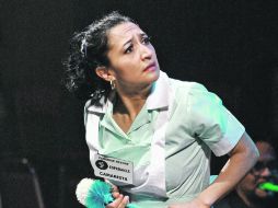 La artista Circee Rangel trabaja desde hace dos años en el grupo La Banda Teatro.  /