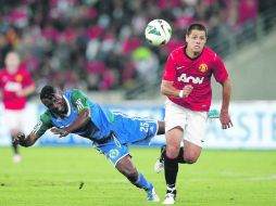 Javier Hernández ha tenido casi nula participación con el Manchester United, a ver si hoy sale por lo menos a la banca. GETTY IMAGES  /