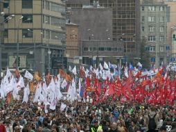 Manifestantes de la oposición rusa. AP  /