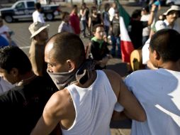 Integrantes del movimiento en Tijuana no tuvieron la misma suerte al ser agredidos. XINHUA  /