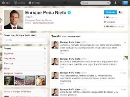 Imagen de la cuenta de Twitter del Presidente electo, Enrique Peña Nieto. ESPECIAL  /