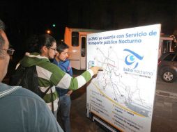 Los usuarios tienen un alto índice de satisfacción con un 96 por ciento y es por ello que se consolida el servicio nocturno. ARCHIVO  /