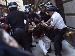 La policía de Nueva York arrestó a 124 de los más de 20 mil manifestantes. REUTERS  /