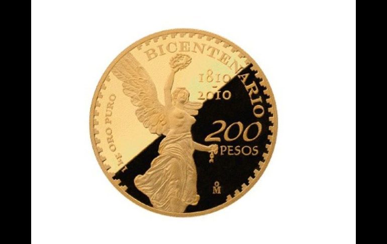 La moneda tiene un diámetro de 90 milímetros y en el canto de su contorno tiene la inscripción 'Independencia y Libertad'. EFE  /