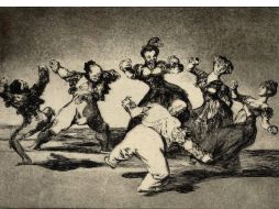 En la muestra exhiben cerca de veinte grabados de Goya. ARCHIVO  /