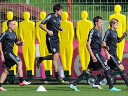 El Bayern Munich entrena para su próximo encuentro de la Champions League, contra el Valencia. AFP  /
