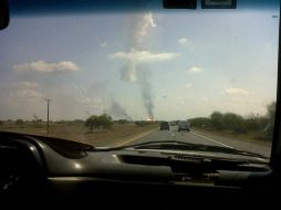 Imagen de la zona cercana a las instalaciones difundida en Twitter por @RolandoCortes. ESPECIAL  /