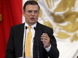 El jefe de Gobierno del Distrito Federal, Marcelo Ebrard, reiteró que buscará la presidencia en 2018. ARCHIVO  /