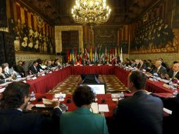 El ministro del Interior, Jorge Fernández Díaz, preside la I Reunión Iberoamericana de Ministros del Interior y Seguridad Pública. EFE  /