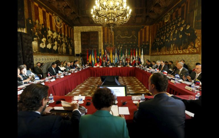 El ministro del Interior, Jorge Fernández Díaz, preside la I Reunión Iberoamericana de Ministros del Interior y Seguridad Pública. EFE  /