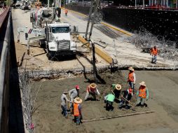 El SIAPA explica que el siguiente paso será el colado de la loza de 50 centímetros del área lateral.  /