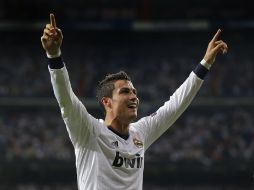 Cristiano Ronaldo dibujó una amplia sonrisa en su rostro. AP  /