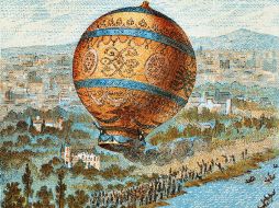 En 1783 los hermanos Joseph y Etienne Montgolfier realizan el primer vuelo tripulado en un cesto cilíndrico. ESPECIAL  /